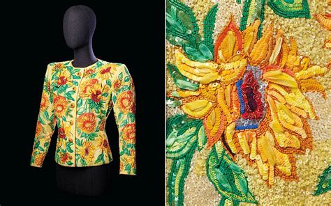 yves saint laurent giacca van gogh jacket|5 minutes with Yves Saint Laurent’s ‘Sunflowers’ jacket.